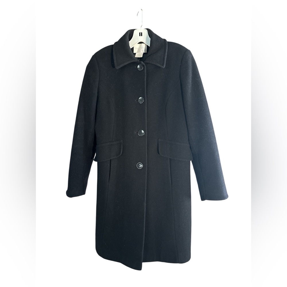 Worthington Wool Blend Elegant Timeless Coat Pea Coat Size Petite M View 3